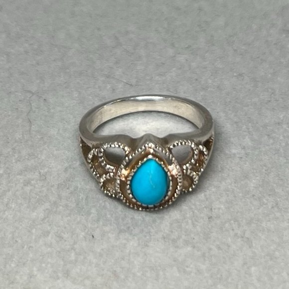 Turquoise Sterling Ring - Picture 4 of 16